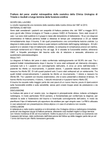 Fratture del pene: analisi retrospettiva della casistica della Clinica