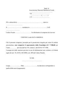 autocertificazione del direttore