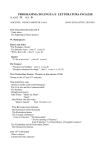 programma di lingua e civilta` inglese