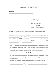 Ordinativo di fornitura - SCR