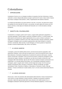 Colonialismo 1 INTRODUZIONE Colonialismo Termine con cui si