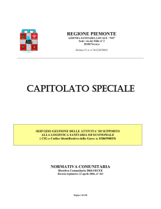 Capitolato - ASL 13 Novara