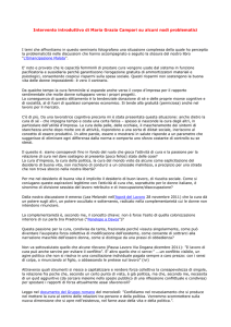 Intervento introduttivo di Maria Grazia Campari su alcuni nodi