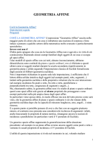 geometria affine - Alessandro Bonini