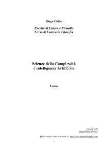Teoria della Complessità e Intelligenza Artificiale