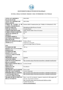 Abilità comunicative - UNIPA-Offerta Formativa