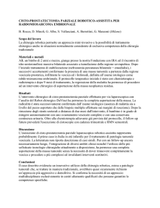 CISTO-PROSTATECTOMIA PARZIALE ROBOTICO