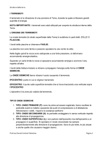 I terremoti: appunti