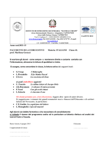 italiano - Liceo Daniele Crespi