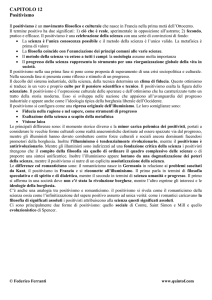 Il positivismo
