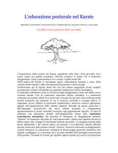 L`educazione posturale nel Karate