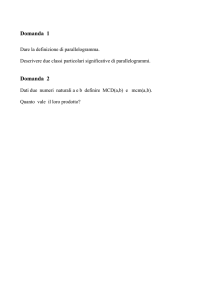 Domande di matematica al TFA File - e-Learning