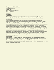 Insegnamento: Filosofia Morale Cognome: Crispini Nome: Ines