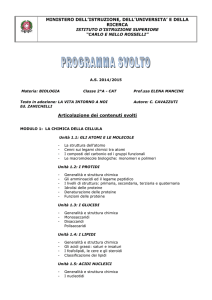 Biologia - prof.ssa Mancini