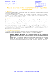Scuole - sicurezza laboratorio informatico o linguistico