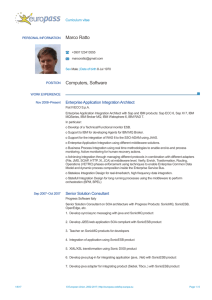 Marco Ratto Europass CV, ESP