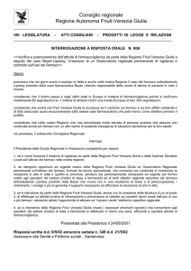 Risposta scritta dd 8/5/02 annuncio seduta n. 349 dd 21/5/02