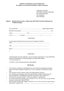 modello richiesta di patrocinio - Ufficio Scolastico Regionale per l