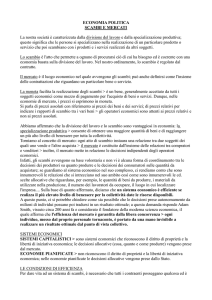 scambi e mercato