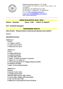 PROGRAMMA 3SSA PSICOLOGIA