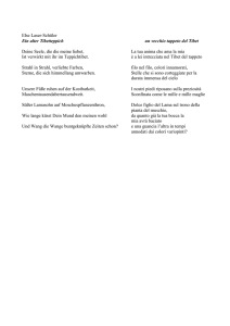 Lasker Schueler Tibetteppich. Tappeto del Tibet