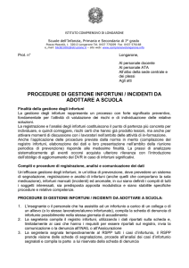 Scheda di segnalazione di infortunio