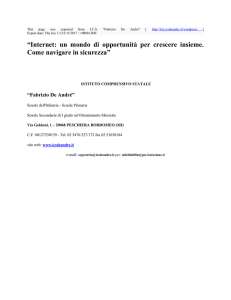 “Internet: un mondo di opportunità per crescere insieme. Come