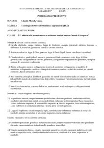 Piano di lavoro