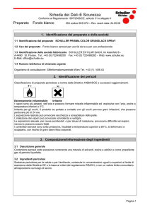 Scheda dei Dati di Sicurezza