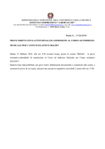 prove attitudinali - Istituto Comprensivo Bertacchi
