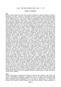 Livio – Ab Urbe Condita, Liber I, par