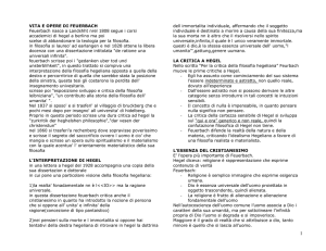 VITA E OPERA DI FEUERBACH