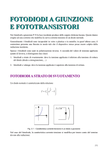 fotodiodi a giunzione e fototransistori