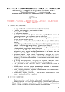ISTITUTO DI STORIA CONTEMPORANEA PIER AMATO PERRETTA