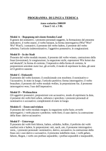 programma di lingua tedesca
