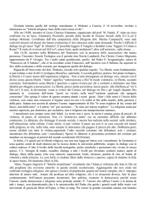 Giornata intensa quella del teologo musulmano A Mokrani a