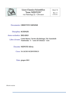 Curtis Barnes “Invito alla Biologia “Ed. Zanichelli