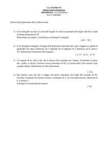 Esercizi Sistemi Lineari (II Anno)