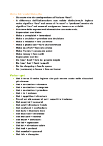 Unita 24: Verbi Make,Do - Digilander