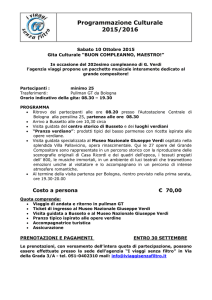 Programma dettagliato e informazioni pratiche