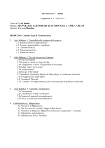 Programma Tecnologie Elettrico