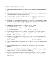 PROBLEMI DI GEOMETRIA ANALITICA
