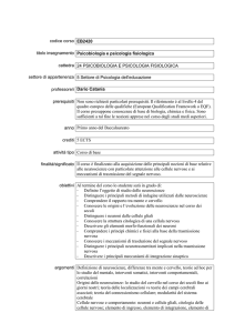 codice corso EB2420 titolo insegnamento Psicobiologia e