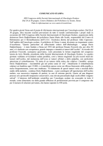 XIII Congresso della Società Internazionale di Oncologia Oculare