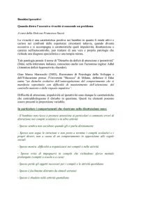 Bambini iperattivi - PSICOLOGO IN FAMIGLIA