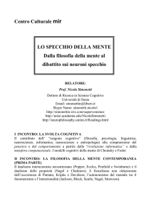Ciclo di incontri di - Centro Culturale Mir Novara