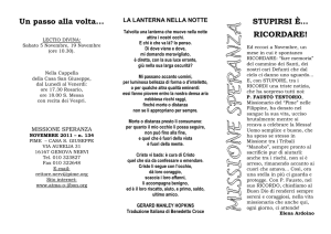 MISSIONE SPERANZA - Atma-o