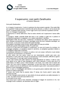 Il superuomo: così parlò Zarathustra
