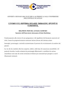 L`Uomo e il Sistema Solare