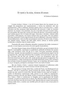 Il vuoto e la noia, ricerca di senso
